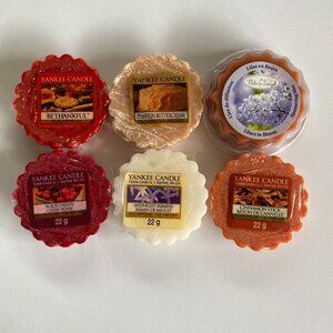 6 Yankee Candle Wax Potpourri Melt Tarts 22Grams Ea